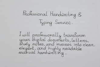 do beautiful handwriting typing and hand lettering project