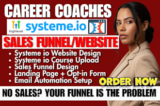 systeme io sales funnel spanish online course career coaches systeme io website