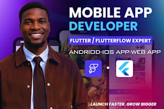 build flutterflow app be your andriod app ios app flutter developer flutter flow