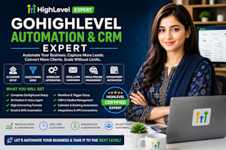 setup gohighlevel ai chatbot CRM automation and sales funnel