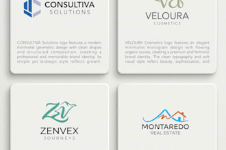 design modern minimalist line art logo