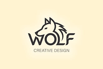 design modern minimalist line art logo