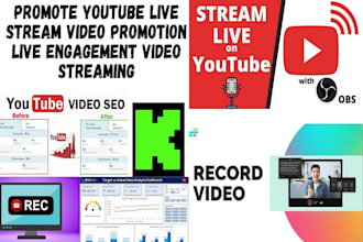 promote youtube live stream video promotion live engagement video streaming