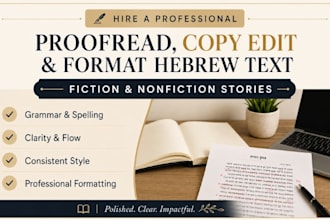 language proofread, copy edit, format dutch nonfiction text document, book novel