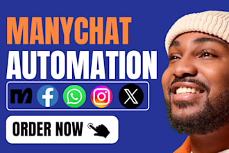 manychat social media setup automated facebook instagram whatsapp using manychat