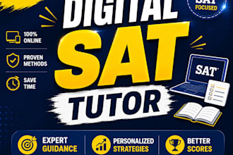 be your one on one digital sat tutor and I will boost your score