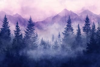 draw watercolor landscape art