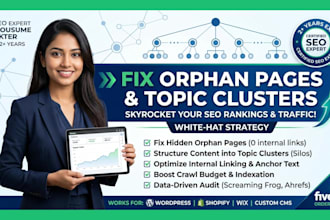 optimize your website structure with topic clusters and fix orphan pages