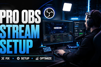 setup obs studio for professional streaming , recording and gaming