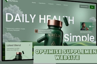 build a high converting shopify supplement website