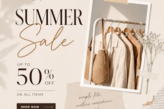 summer sale offer poster