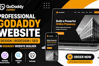 design professional godaddy website redesign godaddy on godaddy website builder