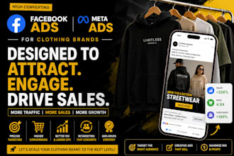 facebook ads for clothing brand, meta ads, paid ads