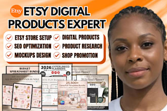 setup etsy shop design etsy digital product, etsy seo listing, etsy