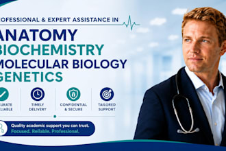 help in anatomy, molecular biology, genetics and biochemistry