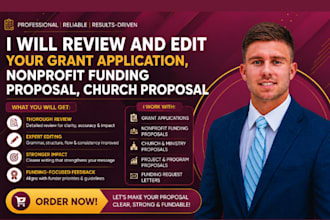 review, edit your grant application, nonprofit funding proposal, church proposal