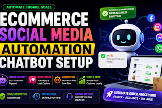 ecommerce social media automation chatbot setup workflow scaling order smma