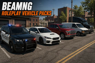 reate realistic beamng roleplay vehicle packs for immersive servers