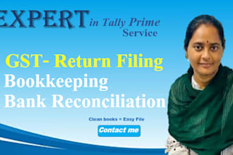monthly accounting in tally prime with gst