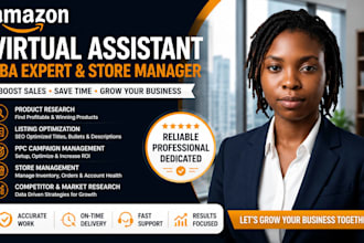 be your amazon fba virtual assistant amazon store manager and PPC expert