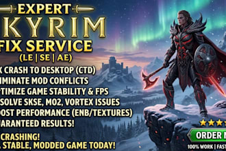 fix skyrim le se ae crashes and mod conflicts