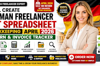 do german freelancer vat bookkeeping april 2026 invoice tracker tax spreadsheet