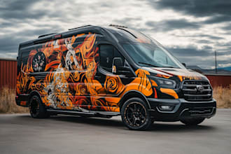 vehicle wrap, car wrap design