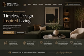 design squarespace interior design website home staging decor consultant website
