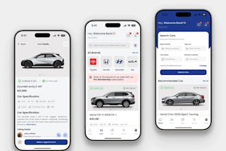 develop car marketplace app, car buying and selling app, car rental app