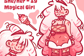 create a character design sheet for your oc