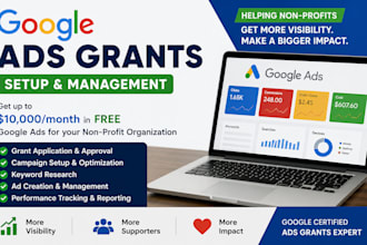 setup manage google ads grant for nonprofit campaigns, cic