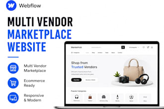 multi vendor ecommerce marketplace website webflow multi vendor website