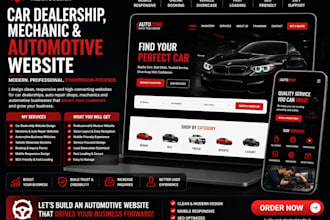 build car dealership website, automotive website car repair and mechanic website