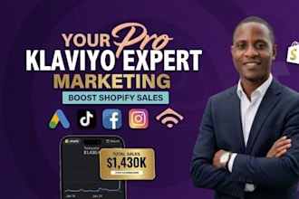 setup klaviyo email marketingflows, automation, and shopify email campaign