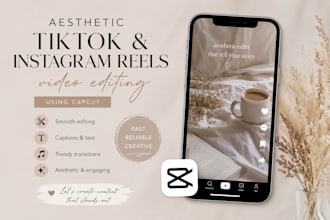 edit aesthetic tiktok and instagram reels in capcut