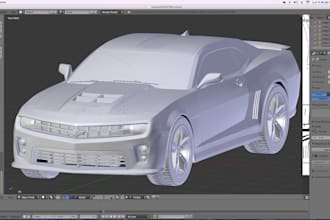 design custom 3d car model truck model, widebody kit automotive