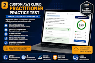 create AWS cloud practitioner practice questions