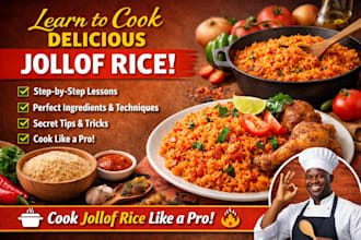 teach you how to cook jollof rice