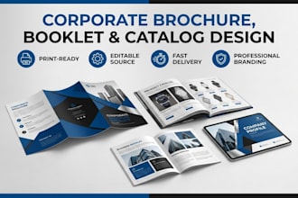 create corporate brochure, booklet and catalog design