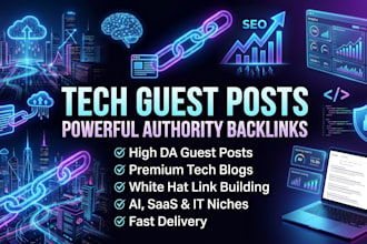 do premium tech SEO with powerful tech backlinks