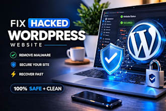 remove malware , fix hacked website and secure it