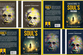 design minimalist book cover, fantasy book cover or kindle ebook cover
