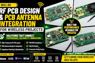 do rf pcb design and pcb antenna integration for wireless projects