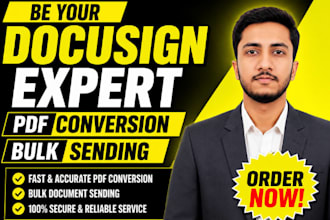 be your docusign expert pdf conversion bulk sending