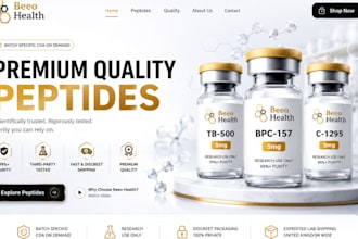 do peptide ecommerce website, fda compliant peptide website supplement website