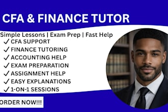 be your cfa, finance and financial accounting tutor