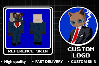 create minecraft logo and gaming profile picture