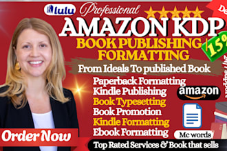 format and publish paperback, book on amazon KDP, ingramspark, barnes and noble