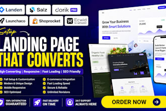setup landen salz  dorik pro launchaco shoprocket ecwid landing page