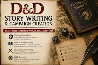 create custom dnd stories and lore, or anything game related